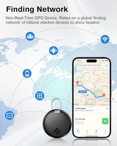 Smart Tracker Tag Item Finder 4Pack, Compatible with Apple Find My APP (iOS Only), IP67 Waterproof, Replaceable Battery, Suitable for Luggage, Bags, Wallets, Backpacks, Keys (weTag mini) 9