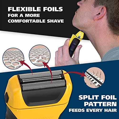 Wahl Lifeproof Lithium Ion Foil Shaver – Waterproof Rechargeable Electric Razor with Precision Trimmer for Men’s Beard Shaving, Trimming, & Grooming with Quick Charge – Model 7061-100 7