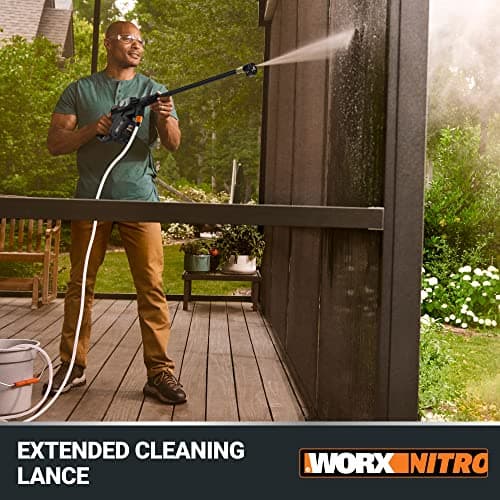 Worx Nitro Hydroshot 20V 710PSI Light-Duty Electric Pressure Washer with Brushless Motor Cordless, Lightweight, 5-in-1 Portable Power Cleaner, Power Share Compatible – Battery & Charger Included 11