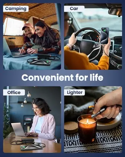 Portable Charger Power Bank 50000mAh with Multi Charging Cable 4ft 5 in 1 Multi Fast Charging Cord 8