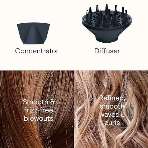 INFINITI PRO CONAIR SmoothWrap Hair Dryer, Blow Dryer with Diffuser and Concentrator Attachments, Advanced Plasma and Ceramic Technology for Less Frizz, More Volume and Body, Mint 8