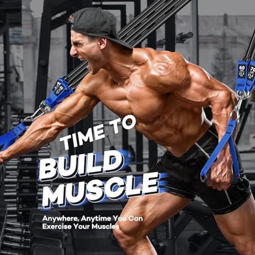 310lbs Heavy Resistance Bands for Working Out, NITEEN Resistance Bands with Handles Weight Exercise Bands for Men Women, Workout Bands with Door Anchor and Ankle Straps Strength Training Equipment 7