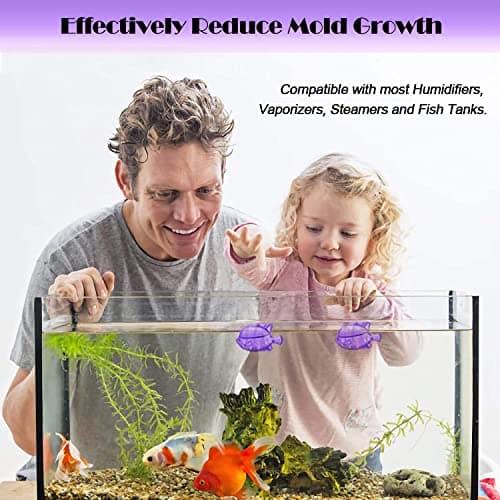 FITORCH 10PCS Universal Humidifier Tank Cleaner, Warm & Cool Mist Humidifiers, Fish Tank，Compatible with Drop, Droplet, Adorable, 1.75" x2.55" (Purple) 8