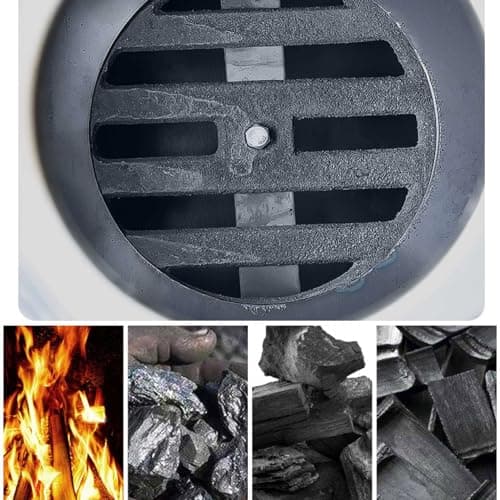 DDSS Indoor Wood-Burning Heating Stove, Thickened Cast Iron Rural Heating Stove, Smokeless Cooker, Energy Power Saving. 6