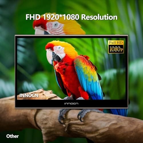 INNOCN 13.3 inch Portable Monitor Touchscreen 13Q1F | OLED | 1080P FHD | USB C, HDMI | with Battery | for Laptop, PC, Xbox, Mac, PS5, MacBook, Switch, Phone | Eye Care, Gaming, Speakers 4