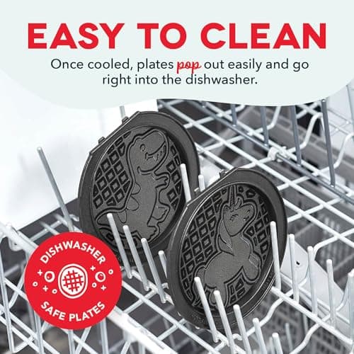 Dash MultiMaker® Mini System - Compact Waffle Maker for Family Breakfasts - Removable Griddle Plates & nonstick surface - 6 Plates - Aqua 7