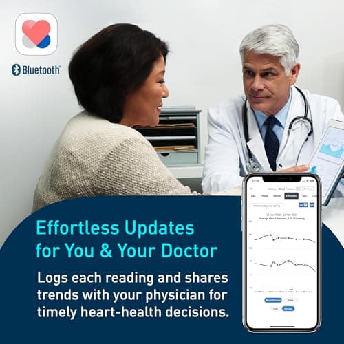 OMRON Silver Blood Pressure Monitor for Home Use & Upper Arm Blood Pressure Cuff - #1 Doctor & Pharmacist Recommended Brand - Clinically Validated - Connect App 5