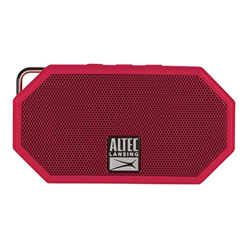 Altec Lansing Mini H2O - Waterproof Bluetooth Speaker, IP67 Certified & Floats in Water, Compact & Portable Speaker for Hiking, Camping, Pool, and Beach, Red
