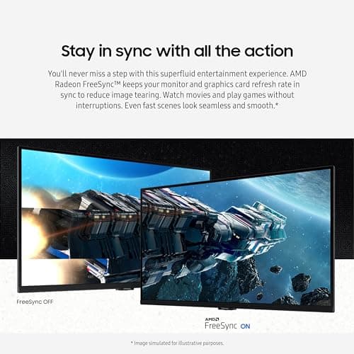 SAMSUNG 32-Inch Odyssey G50D Series QHD Fast IPS G-Sync Compatible Gaming Monitor, 1ms, VESA DisplayHDR 400, 180Hz, AMD FreeSync, Adjustable Stand, Eye Saver Mode, LS32DG502ENXZA, 2024 6