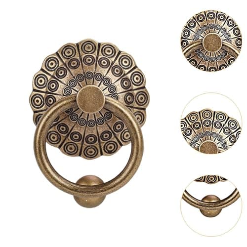 MagiDeal Door Knocker for Front Door, Vintage Gate Pull Metal Door Pull Fence Handle for Farmhouse Garage, Bronze Color 2