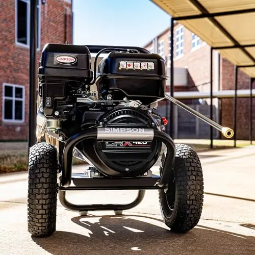 Simpson 4400 PSI Gas Pressure Washer, 4.0 GPM Commercial Power Washer, Cold Water, 50' Hose, PowerShot, 49-State Compliant (PS60843) - Black 7