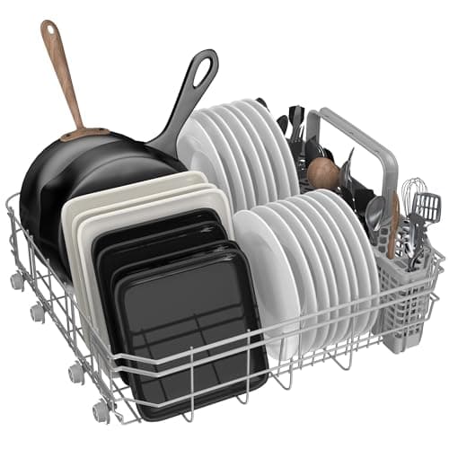 Empava 24” Built-in Dishwasher with Stainless Steel Tub, 15 Place Settings, 8 Wash Cycles, 3rd Racks, Auto Door Dry, 49 dB Quiet, ENERGY STAR Certified 9