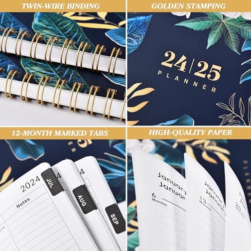 Planner - Planner 2024-2025 from July 2024 to June 2025, 8" x 10" 5