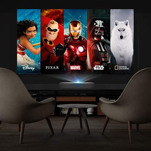 LG HU85LA 120” 4K UHD Resolution (3840 x 2160) Laser Smart Home Theater CineBeam Ultra Short Throw Projector, 2700 ANSI Lumen, Smart TV enabled, Alexa Built-in, HDR10, with Magic Remote - White 2