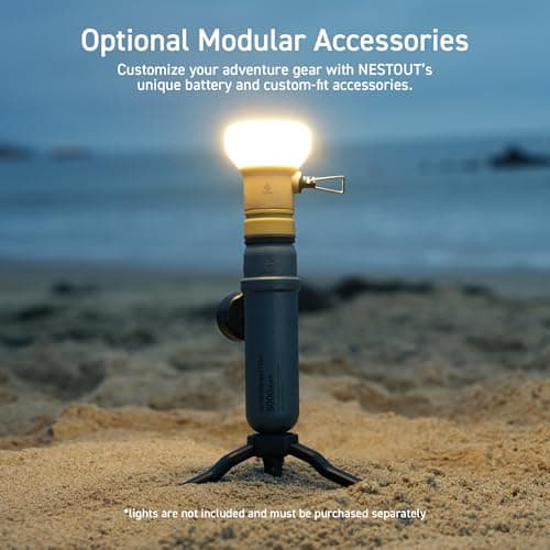 NESTOUT Rugged Portable Charger, 5000mAh Outdoor Battery Power Bank, 15W USB C Fast Charging, Waterproof IP67, Durable Shockproof, Tactical Battery Pack for Phone Military EDC Hiking Camping (Beige) 9