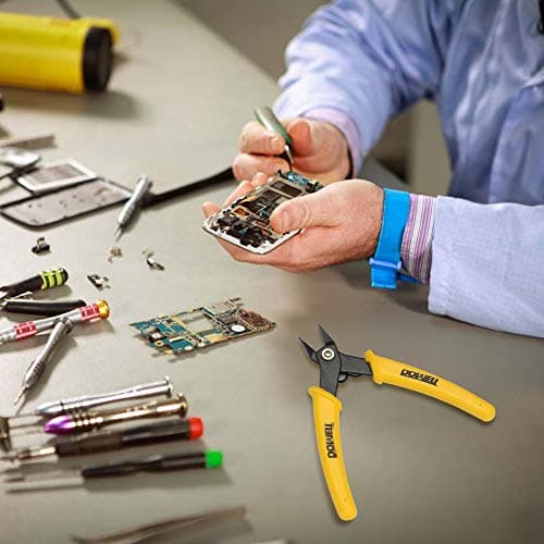 DOWELL Micro Cutter Flush Cutter Soft Wire Cutters Professional Cutting Copper And Aluminum Wire Cables 5