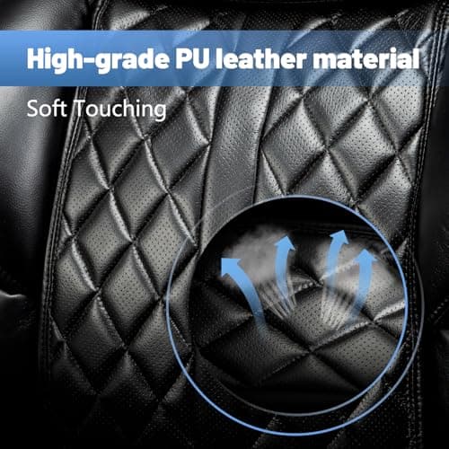 FANTAWESO Big and Tall Office Chair 800lbs- High Back Executive Computer Chair for Heavy People with Adjustable Lumbar Support and Quiet Wheels- Large Desk Chair for Home Office (Black) 7