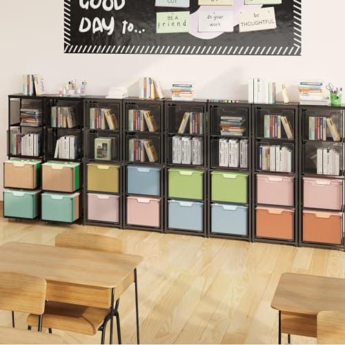 Feyejade File Cabinet 4 Drawers, Hanging Letter File Holder with Metal Frame & Wood Board, Letter Size Filing Holder with Adjustable Feet for Home Office, Solide Metal Drawers for Documents 5