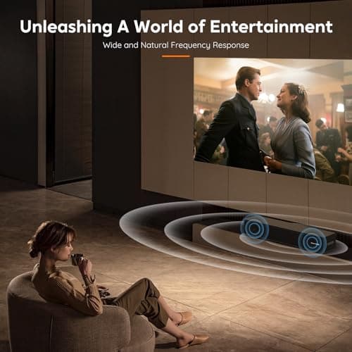 2.0 CH Dolby Digital Sound Bar - Bluetooth Home Theater Speaker with HDMI ARC, Optical, Aux for Smart TV, Gaming, PC & Projector, Compact Speaker Bar with 3D Surround Sound Home Theater Soundbar 7