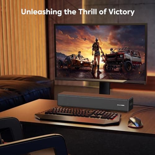 2.0 CH Dolby Digital Sound Bar - Bluetooth Home Theater Speaker with HDMI ARC, Optical, Aux for Smart TV, Gaming, PC & Projector, Compact Speaker Bar with 3D Surround Sound Home Theater Soundbar 8