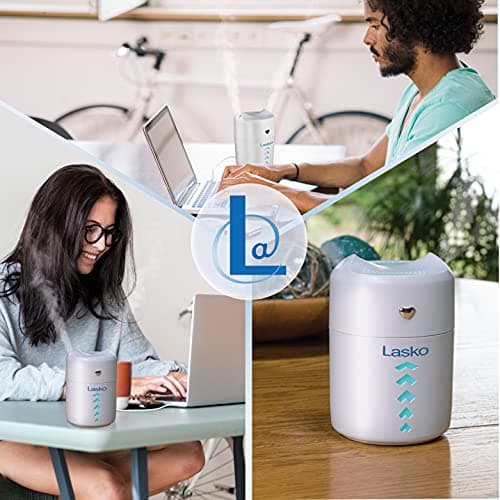 Lasko Ultrasonic Cool Mist Personal Humidifier, 0.4L, Home Water Vaporizer, White 6