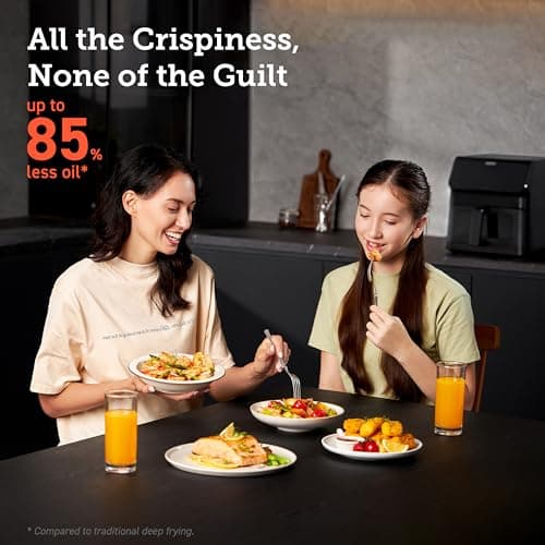 COSORI Clear Window Air Fryer, 6.5 Quart Large Compact Airfryer, 12 One-Touch Savable Custom Functions, Cookbooks and Online Recipes, Nonstick and Dishwasher-Safe 5