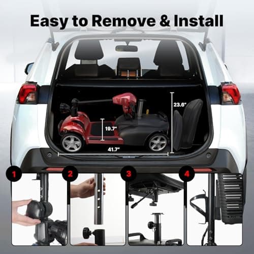 iScooter X-02 Mobility Scooter, Mobility Scooter for Seniors & Adults, Up to 300LBS, 4 Wheels Foldable Electric Wheelchair Device, LED Headlight, Basket, Cup Holder, Long Range,USB Charging,Long Range 7