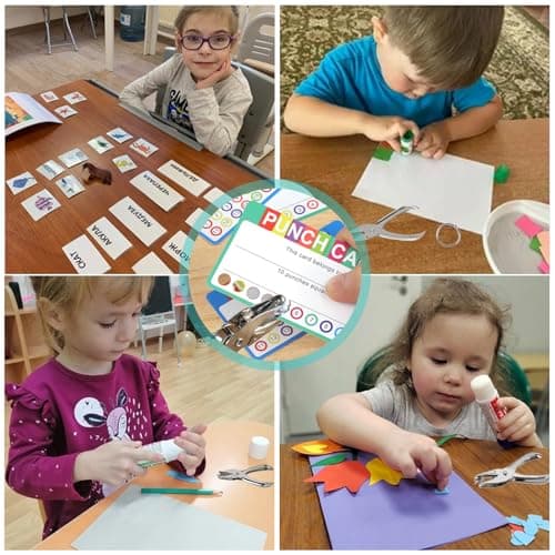 Oligei Single Hole Punch, 8 Sheet Capacity Hole Puncher, Paper Punch with 10P Binder Rings, Hole Puncher for Crafts, Scrapbooks (Silver) 7