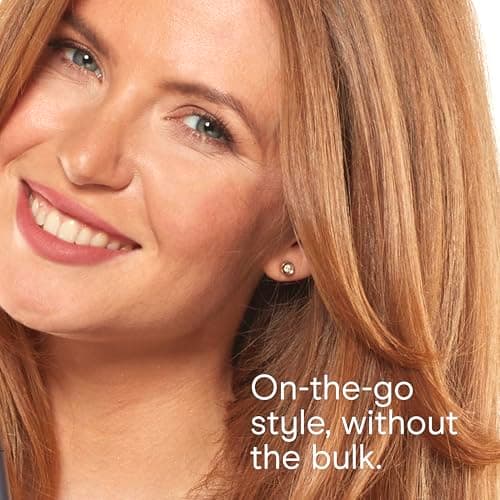 Conair Travel Hair Dryer with Dual Voltage, 1600W Compact Blow Dryer with Folding Handle, Blue 6