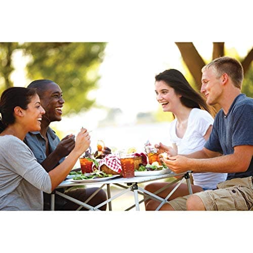 Coleman Outdoor Folding Table, Sturdy Aluminum Camping Table with Snap-Together Design, Seats 4 & Carry Bag Included, Great for Camping, Tailgating, Grilling, Hunting, Outdoor Dining & More 5