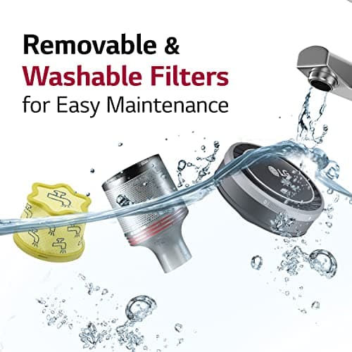 LG CordZero A925 – Cordless Stick Vacuum Cleaner, 120 Minute Runtime w/Extra Rechargeable Battery, Dual Floor Max 2024 Update, Lightweight, Cleans Carpet, Hardwood, Pet Hair, Portable Charging Stand 9