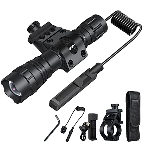 DARKBEAM ir Flashlight Infrared 940nm Light LED Rechargeable Mini for Night Vision, Handheld Tactical ir Illuminator, Focus Adjustable, Portable for Hunting, Observation, Search, with Clip