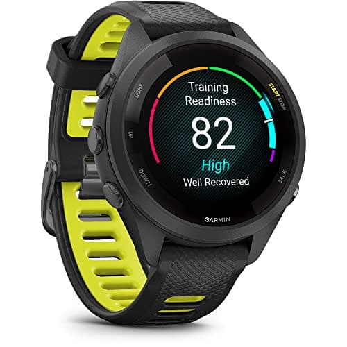 Garmin Forerunner 265S Running Smartwatch, Colorful AMOLED Display, Training Metrics and Recovery Insights, Black and Amp Yellow, 42 mm (Renewed) 9
