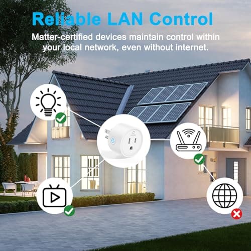 EIGHTREE Matter Smart Plug 𝗛𝗼𝗺𝗲𝗸𝗶𝘁 𝗦𝘂𝗽𝗽𝗼𝗿𝘁𝗲𝗱 𝗛𝘂𝗯 𝗥𝗲𝗾𝘂𝗶𝗿𝗲𝗱, Smart Plugs That Compatible with Alexa & Google Home, WiFi Plug w/Remote Control, Timer & Schedule 2.4GHz Wi-Fi 9