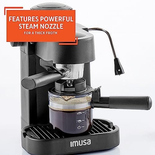 IMUSA USA GAU-18202 4 Cup Espresso/Cappuccino Maker,120 volts, Black 7