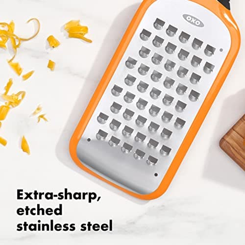 OXO Good Grips Etched Coarse Grater, Orange 5