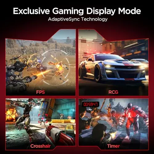 KOORUI 27 Inch 4K Gaming Monitor, Dual Mode(UHD 160Hz / FHD 320Hz), Fast IPS 2160p PC Monitor, 95% DCI-P3, HDR400, Eye-Care, Height/Pivot/Tilt Adjustability, VESA Mountable，HDMI 2.1/DP 1.4, G2741L 8