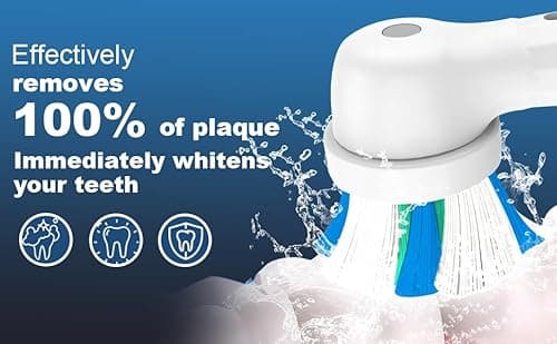 8 Pcs IO Replacement Heads Compatible with Series Electric Toothbrush, Brush Heads ompatible with 2 3 4 5 6 7 8 9 10 for Teeth Clean (Black/White) 5