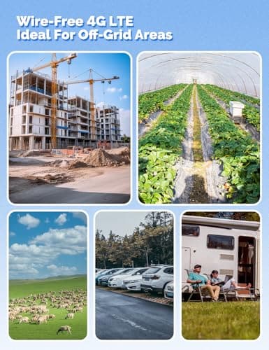 MOES 4G LTE Cellular Solar Security Camera, Lifetime Free Unlimited Data 2K Wireless Outdoor Surveillance, Color Night Vision, AI PIR Motion Sensor Detection, Built-in VSIM Card, 32GB Storage 5