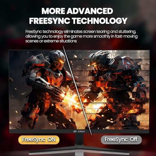 CRUA 27Inch Gaming Monitor, IPS 360Hz Computer Monitor FHD(1920 * 1080P), 120% sRGB, PC Monitor That Compatible AMD Freesync, HDMI 2.0 & DP 1.4, Support Wall Mountable Installs-Black 5