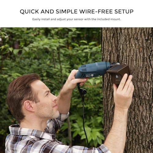 eMACROS Non-APP Wireless Driveway Alarm — 1/2 Mile Solar Motion Sensor with Plug-in Receiver for Driveways, Homes, Large Properties, Weatherproof Outdoor Security System 5