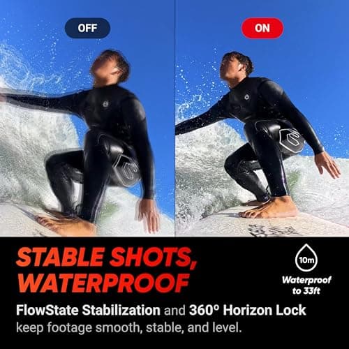 Insta360 Ace Pro - Waterproof Action Camera Co-Engineered with Leica, Flagship 1/1.3" Sensor and AI Noise Reduction for Unbeatable Image Quality, 4K120fps, 2.4" Flip Screen & Advanced AI Features 7
