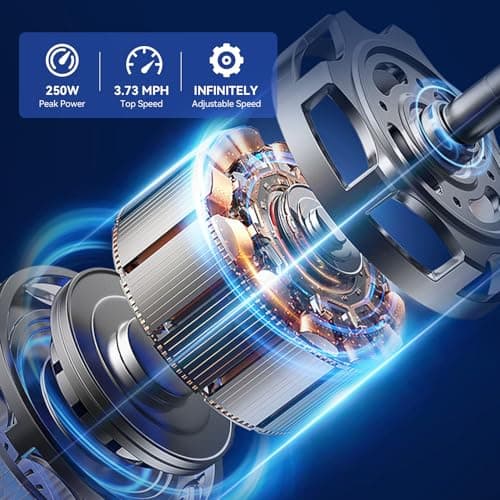 WheelWavi 4-Wheel Mobility Scooter for Adults & Seniors - Heavy-Duty Compact Travel Scooter with Long-Lasting Battery, LED Lights, Basket & Portable Design (Blue) 7