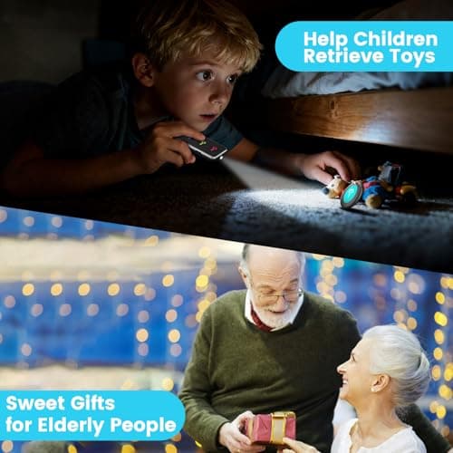 Esky Key Finder Locator with Sound, 80dB Item Trackers with 131ft Range Beeper Tags, Wireless Key Finders for Finding Keys Wallet Remote Control Pet Phone, 4 Receivers & Flashlight 8