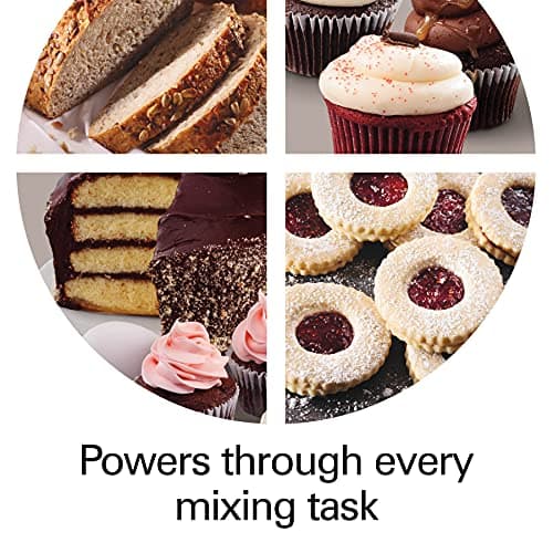 Hamilton Beach Professional All-Metal Stand Mixer with Specialty Attachment Hub, 5 Quart Bowl, 12 Speeds, Includes Flat Beater, Dough Hook, Whisk (63240) 9