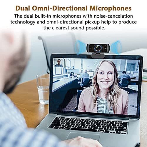 NexiGo N980P 1080P 60FPS Webcam with Microphone and Software Control, USB Computer Camera, Built-in Dual Noise Reduction Mics, 120° Wide-Angle for Zoom/Skype/FaceTime/Teams, PC Mac Laptop Desktop 5
