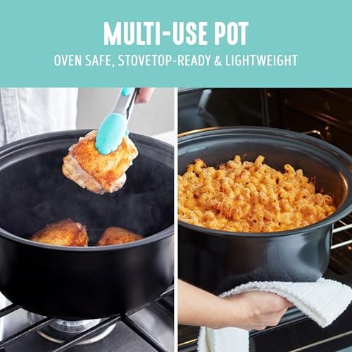 GreenLife 6QT Ceramic Slow Cooker, PFAS-Free, Programmable, Removable Healthy Nonstick Pot for Family Meals, Sear on Stovetop, Keep Warm, Digital Timer, Dishwasher Safe Crock, Turquoise 7