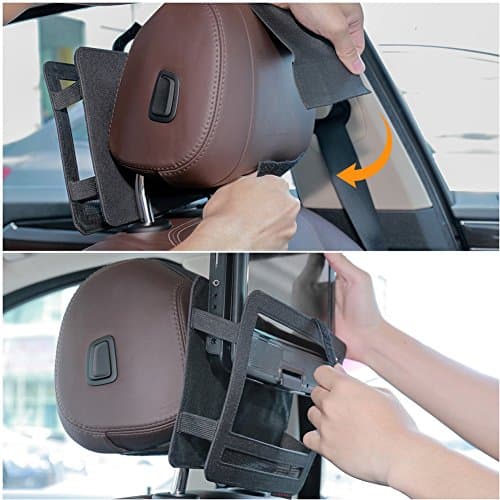 ZugGear DVD Player Headrest Mount Holder Portable DVD Player Mount Car Back seat Headrest Holder for Swivel & Flip 10 inch to10.5 inch 5