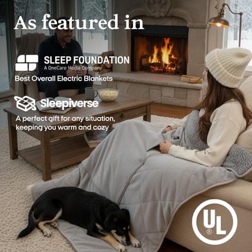 ZonLi Heated Blanket, Portable Battery Operated Blanket, 10000mAh Large 50"x60" Cordless Rechargeable Electric Throw for Adults, Camping, Car Travel & Home Use 8