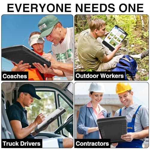 Sooez Original Clipboard with Storage & Pen Holder, Heavy Duty Clip Boards 8.5x11 with Dual Storage, Clearview Dry Erase Coach Clipboard with Real Hinge, High Capacity, School & Office Supplies 7